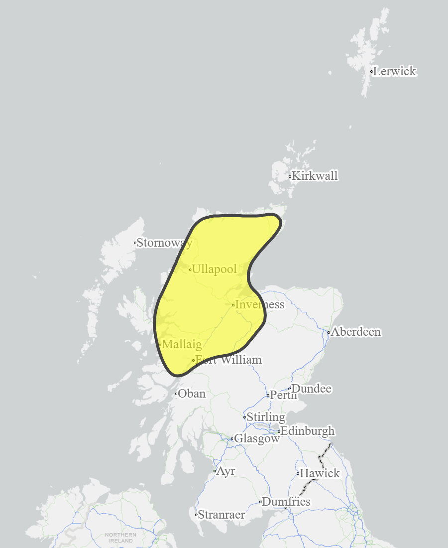 This is a map of Scotland showing Yellow - Argyll and Bute, Caithness and Sutherland, Easter Ross and Great Glen, Findhorn Nairn Moray and Speyside, Skye and Lochaber, Wester Ross. 